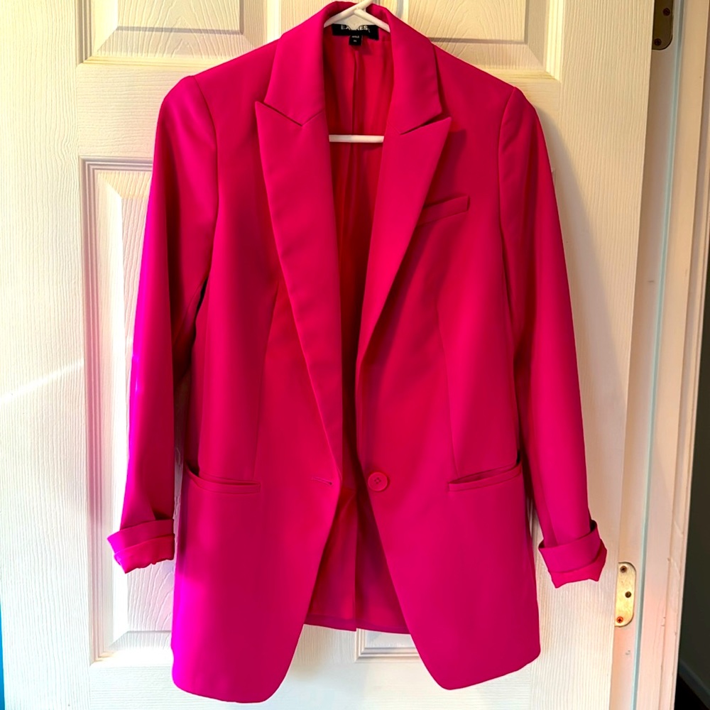 Express Bright Pink Blazer, Size XS